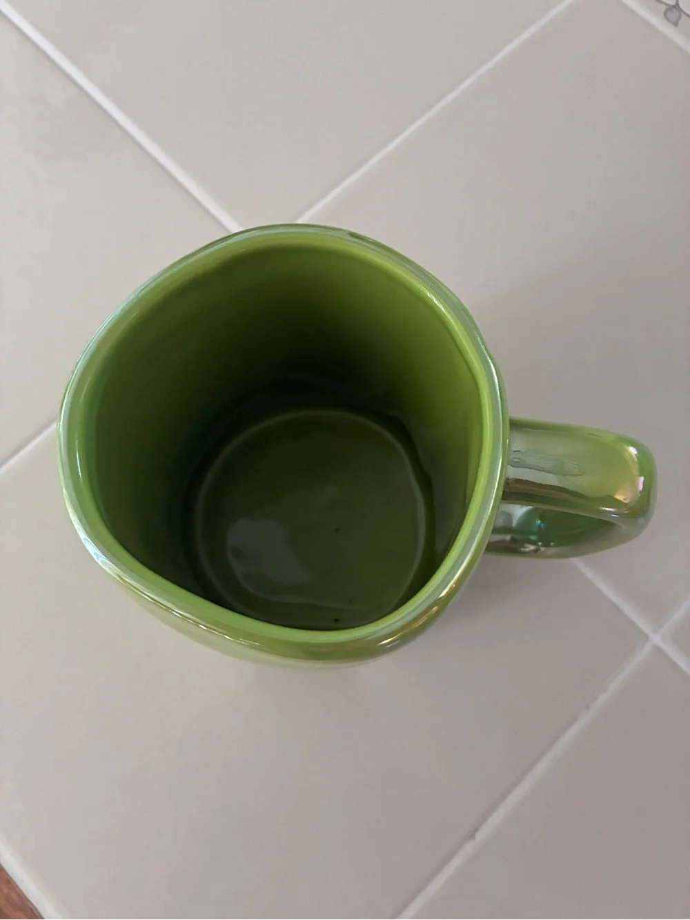 Rae Dunn Happy Haunting Green Iridescent Ceramic Mug